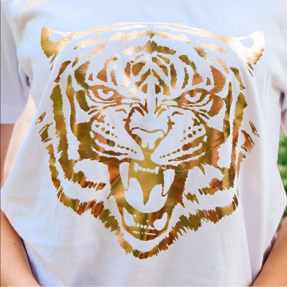 Gold foil Tiger tshirt